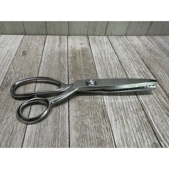 Vtg Griffon Cutlery Pinking Shears Scissor Sewing Fabric Stainless Steel 7.5" - Picture 2 of 6